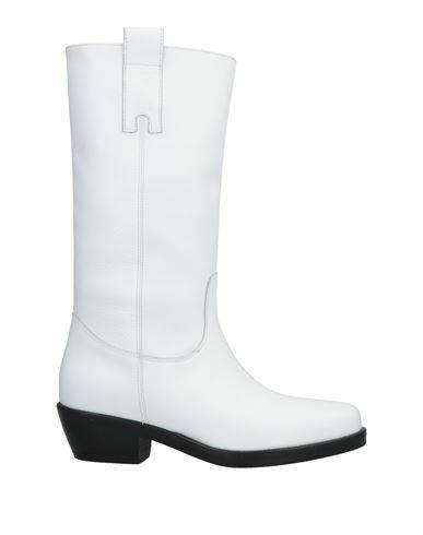 Lorenzo Mari Woman Boot White Cowhide Cover