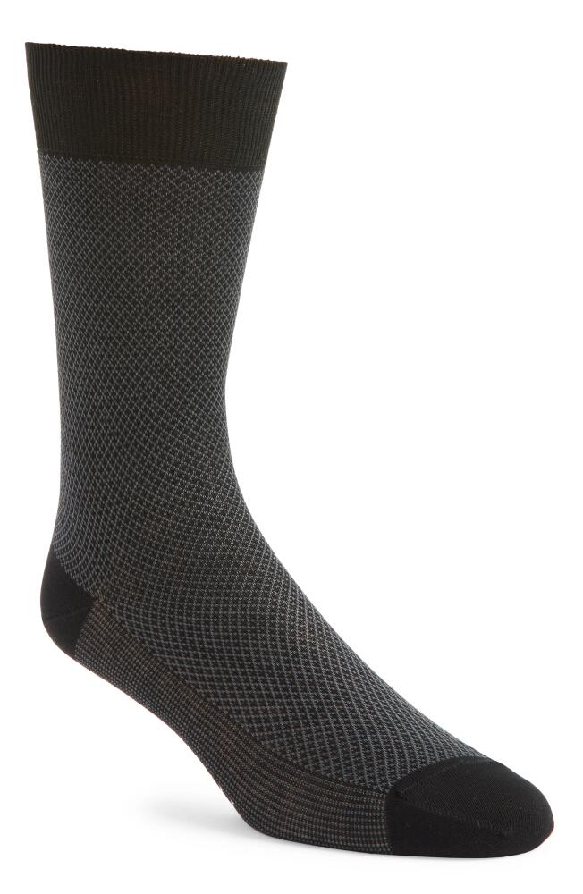 Canali Geometric Jacquard Dress Socks in Black Cover