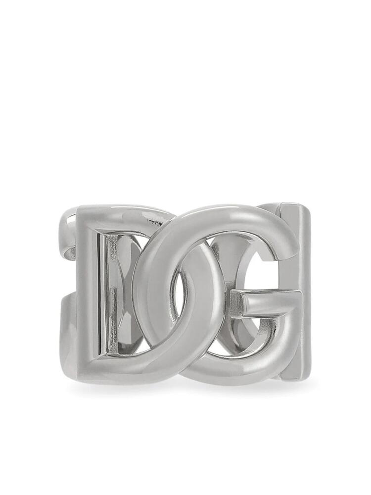 Dolce & Gabbana chunky logo ring - Silver Cover