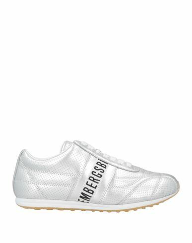 Bikkembergs Woman Sneakers Silver Soft Leather Cover