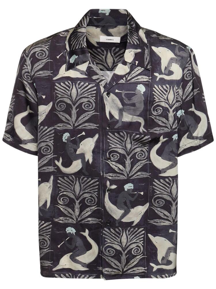 COMMAS Fresco Tile Print S/s Shirt Cover