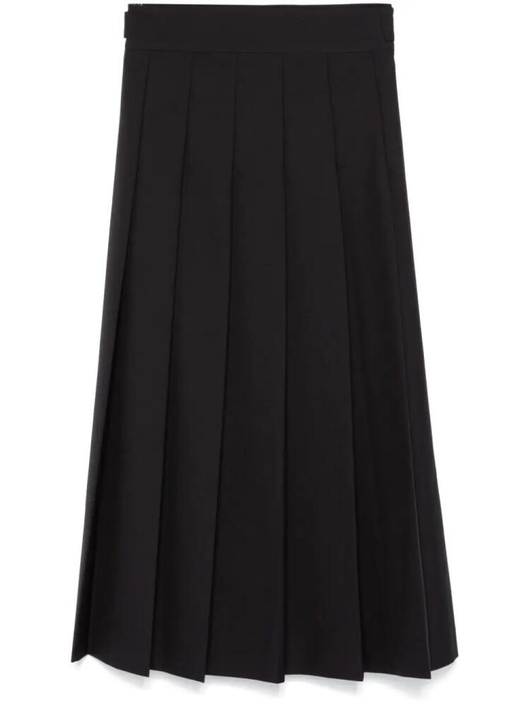 Róhe plissé wrap skirt - Black Cover