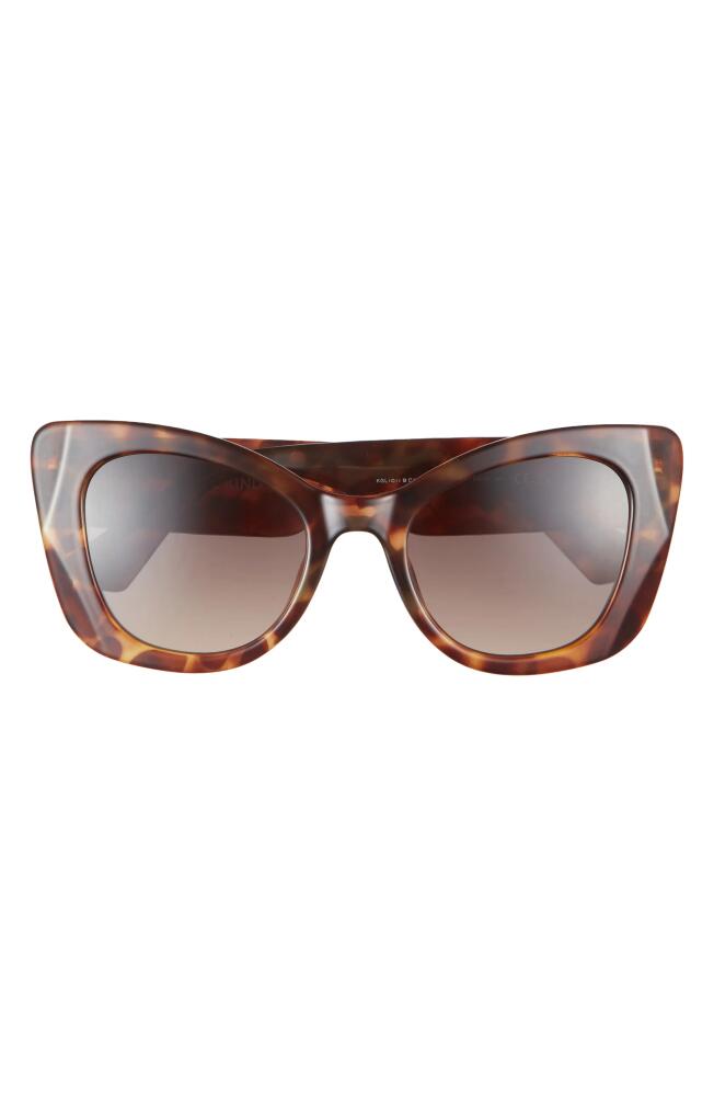 Kurt Geiger London 52mm Gradient Cat Eye Sunglasses in Havana/Brown Gradient Cover