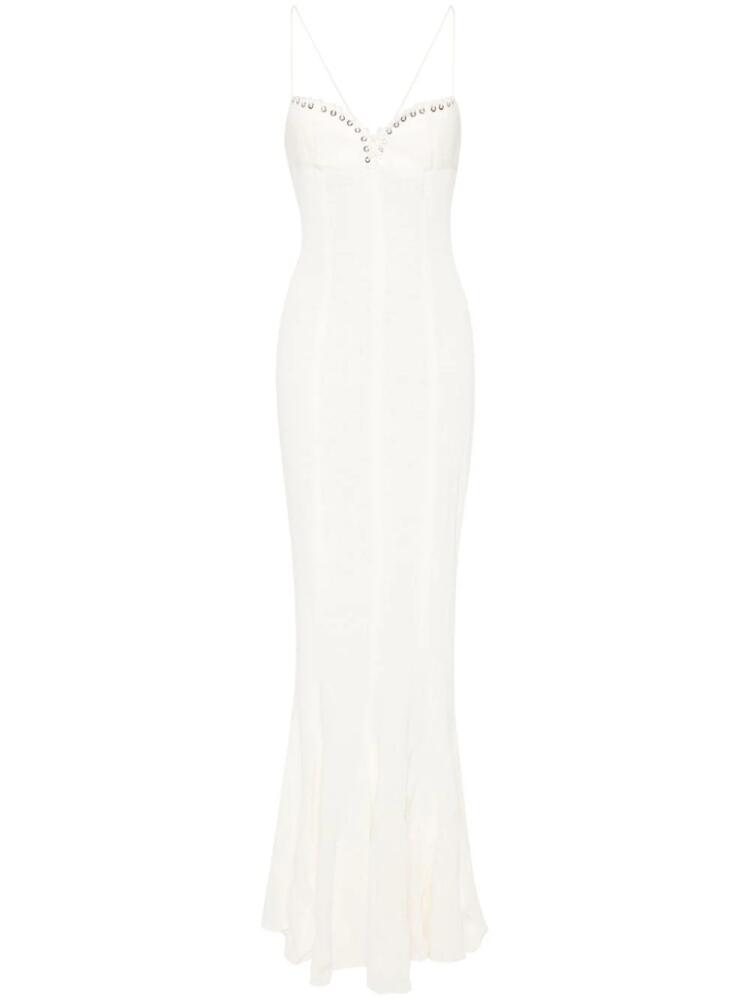 Ludovic de Saint Sernin mermaid maxi dress - White Cover