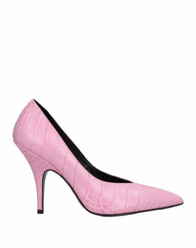 Patrizia Pepe Woman Pumps Pink Leather Cover