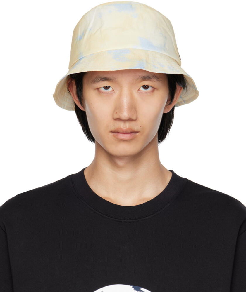 PS by Paul Smith Yellow & Blue Tie-Dye Bucket Hat Cover