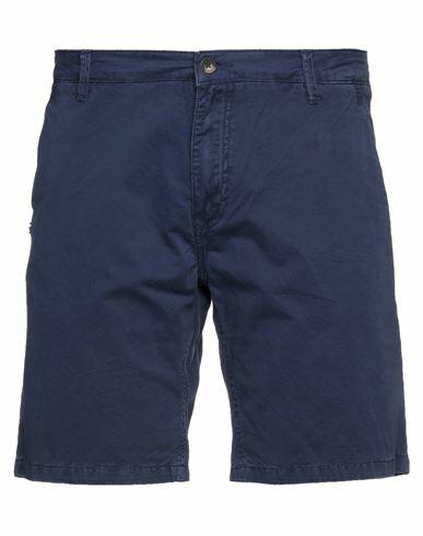 Gaudì Man Shorts & Bermuda Shorts Midnight blue Cotton Cover