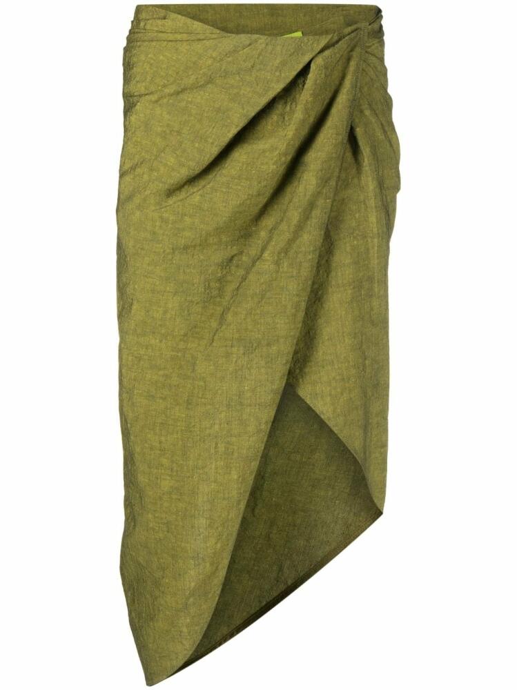 GAUGE81 Paita draped midi skirt - Green Cover