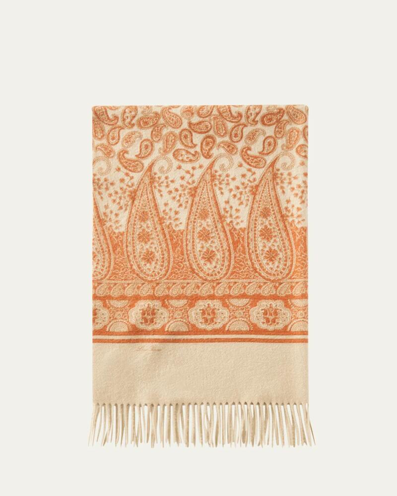 Loro Piana Paisley Cashmere Stole Cover