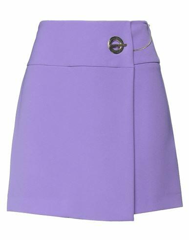 Simona Corsellini Woman Mini skirt Purple Polyester, Elastane Cover