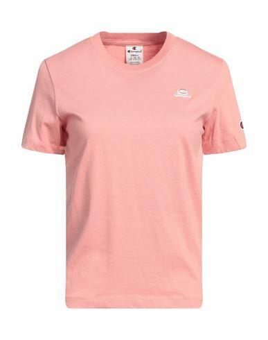 Champion Woman T-shirt Pastel pink Cotton Cover