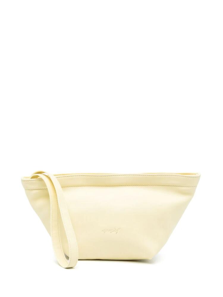 Marsèll Trapezio leather clutch bag - Yellow Cover