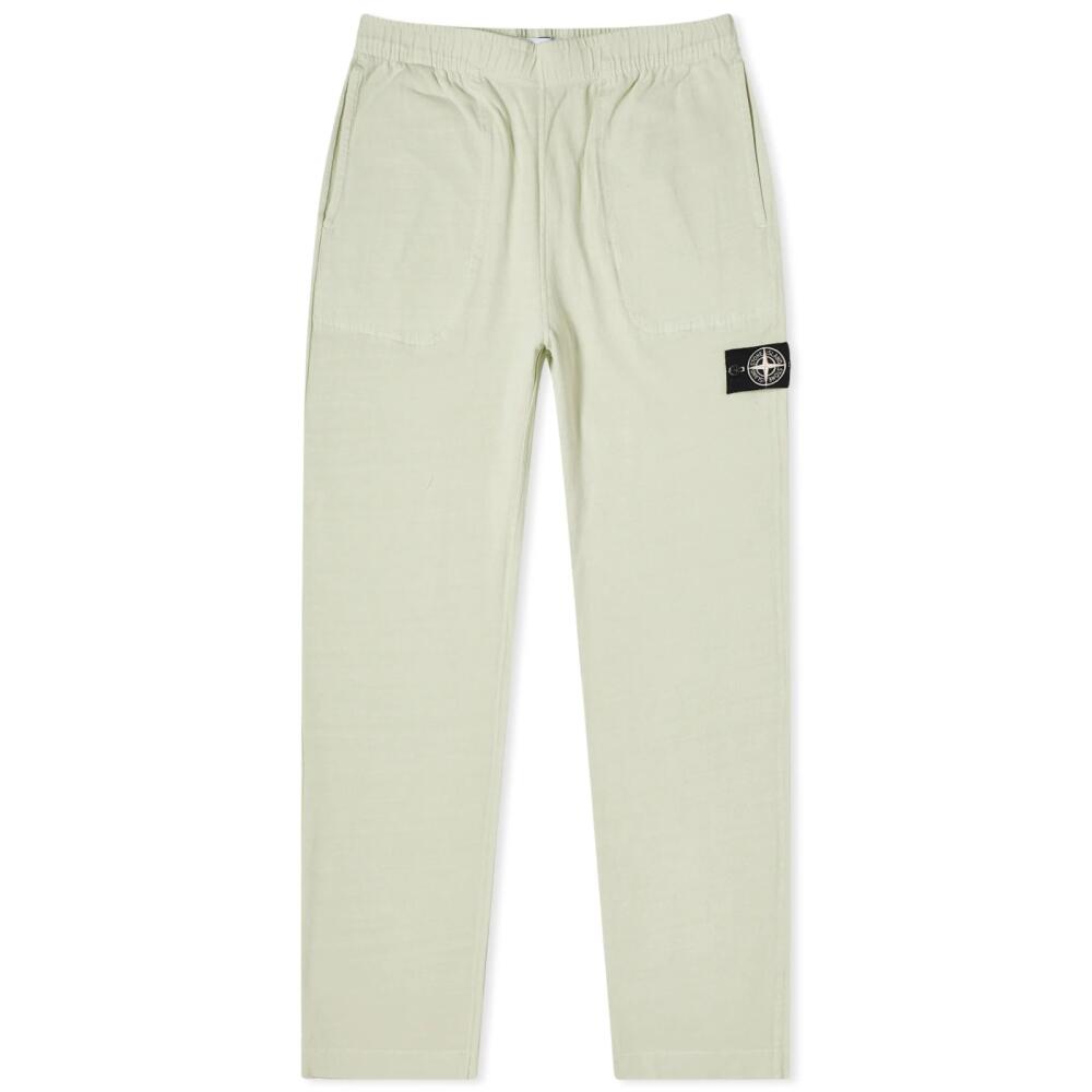 Stone Island Men's Closed Loop Tinto Terra Sweat Pants in Pistachio Cover