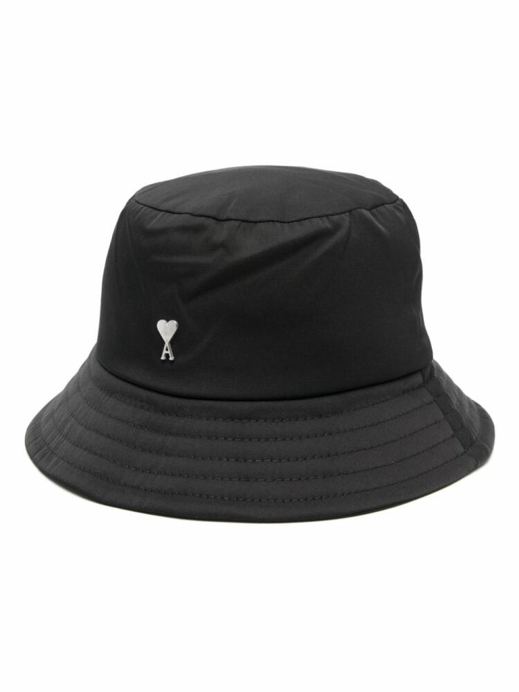 AMI Paris Ami de Coeur stud bucket hat - Black Cover