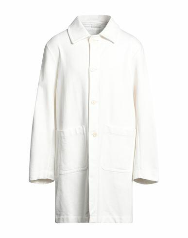 Dries Van Noten Man Overcoat & Trench Coat White Cotton Cover