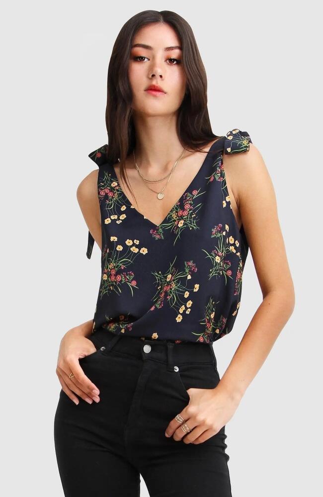 Belle & Bloom Feel For You V-Neck Top in Navy Cover