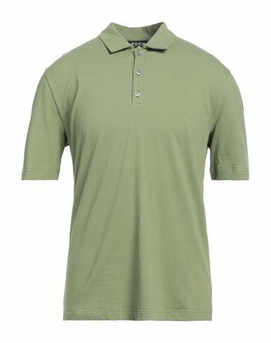 Yoon Man Polo shirt Military green Cotton Cover