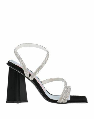 Chiara Ferragni Woman Sandals Silver Synthetic fibers Cover