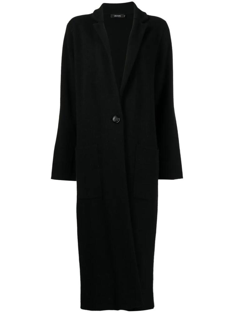 Lisa Yang single-breasted fitted coat - Black Cover