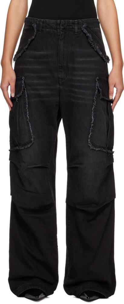 DARKPARK Black Vivi Denim Cargo Pants Cover