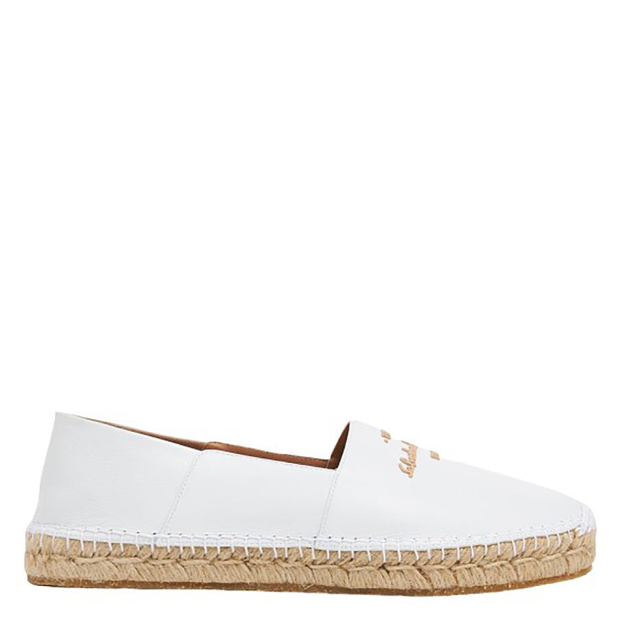 Salvatore Ferragamo Ladies White Susana Logo Espadrilles Cover