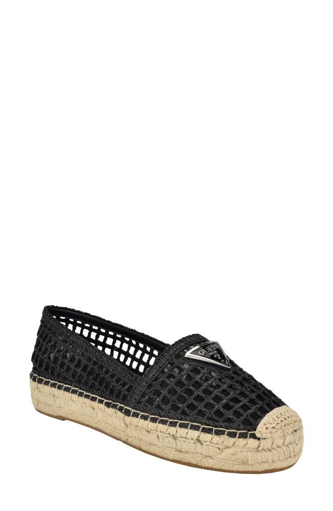 GUESS Mones Platform Espadrille in Black Cover