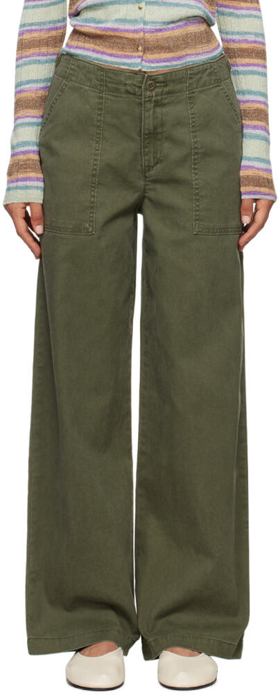 Levi's Khaki Surplus Straight Trousers Cover