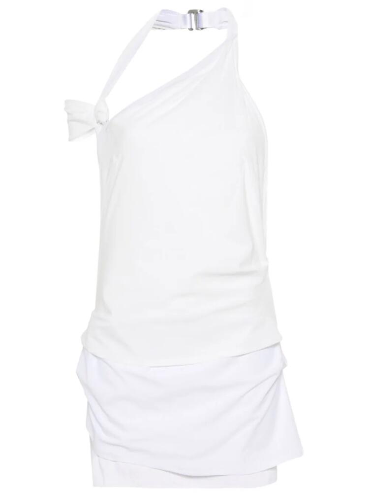 Nike x Jacquemus asymmetric mini dress - White Cover