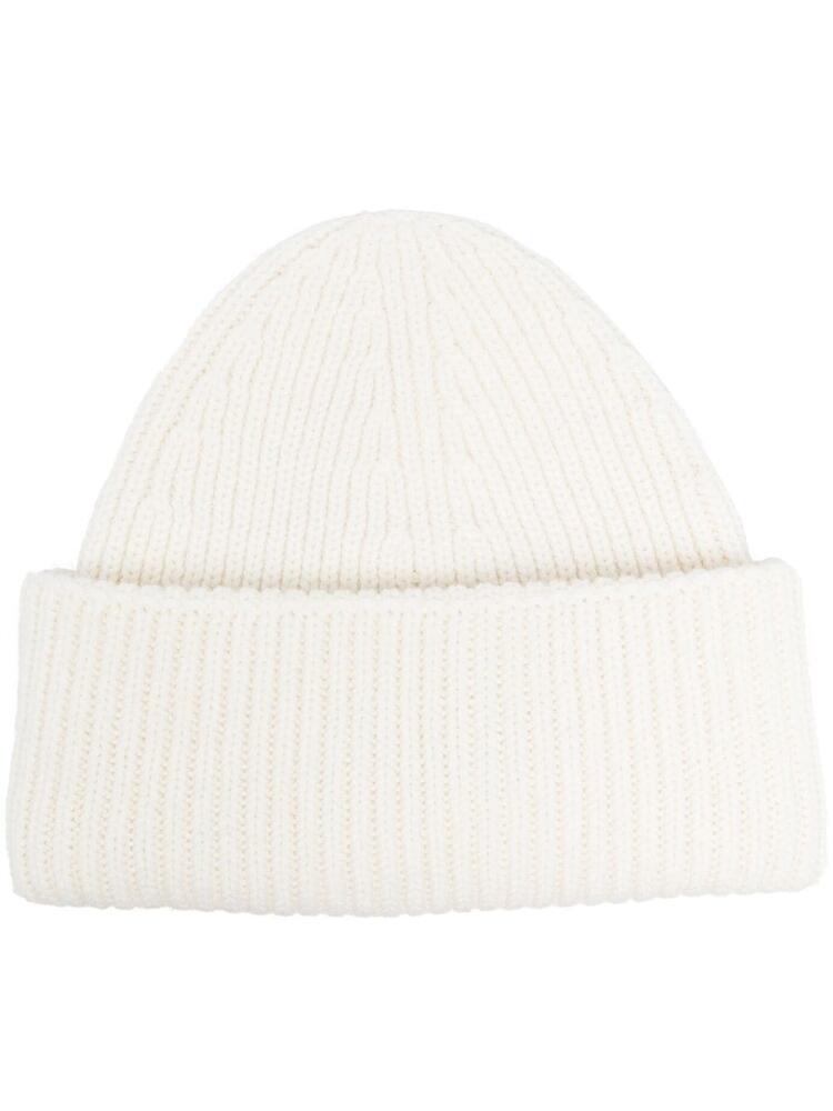 Fabiana Filippi turn-up knitted hat - White Cover