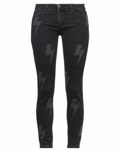 Roÿ Roger's Woman Jeans Black Cotton, Elastane Cover