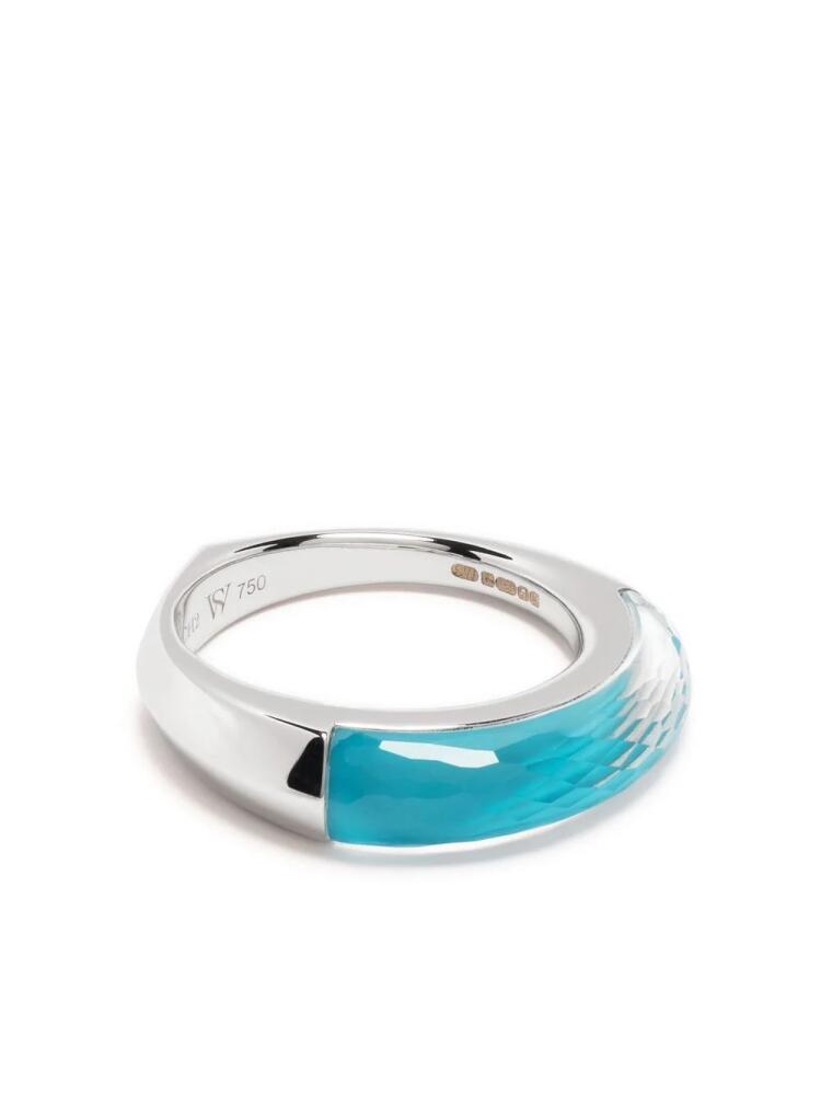 Stephen Webster 18kt white gold Stack turquoise ring - Silver Cover