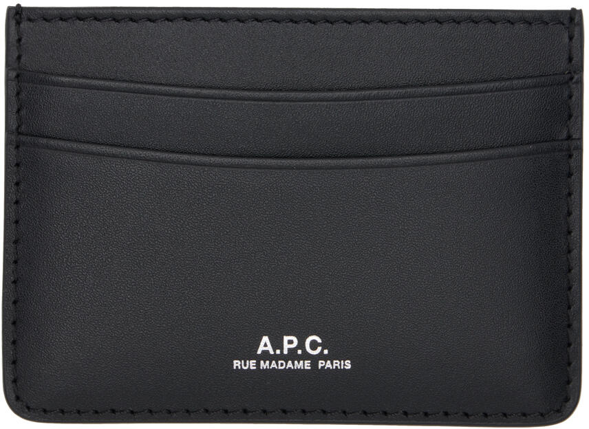 A.P.C. Black Andre Card Holder Cover