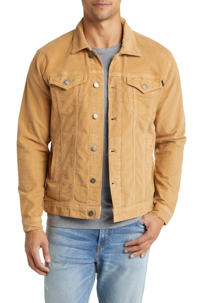 Stone Rose Stretch Corduroy Trucker Jacket in Brown Cover