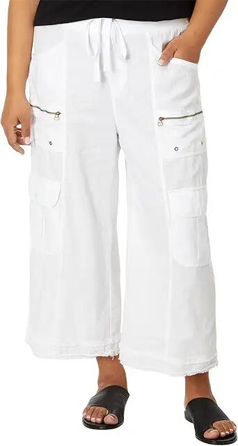 XCVI Linen Birk Gaucho (White) Women's Dress Pants Cover