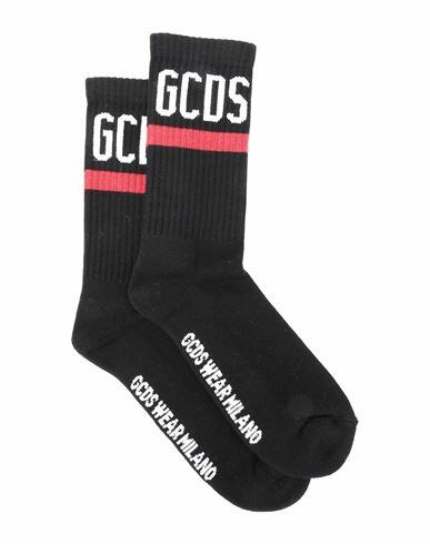 Gcds Man Socks & Hosiery Black Cotton, Polyamide, Elastane Cover