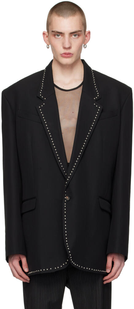 EGONlab Black Studded Blazer Cover