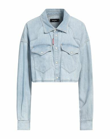 Dsquared2 Woman Denim shirt Blue Cotton, Elastane Cover