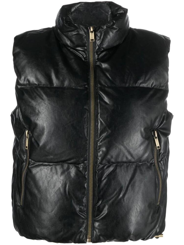 Michael Michael Kors high-neck puffer gilet - Black Cover