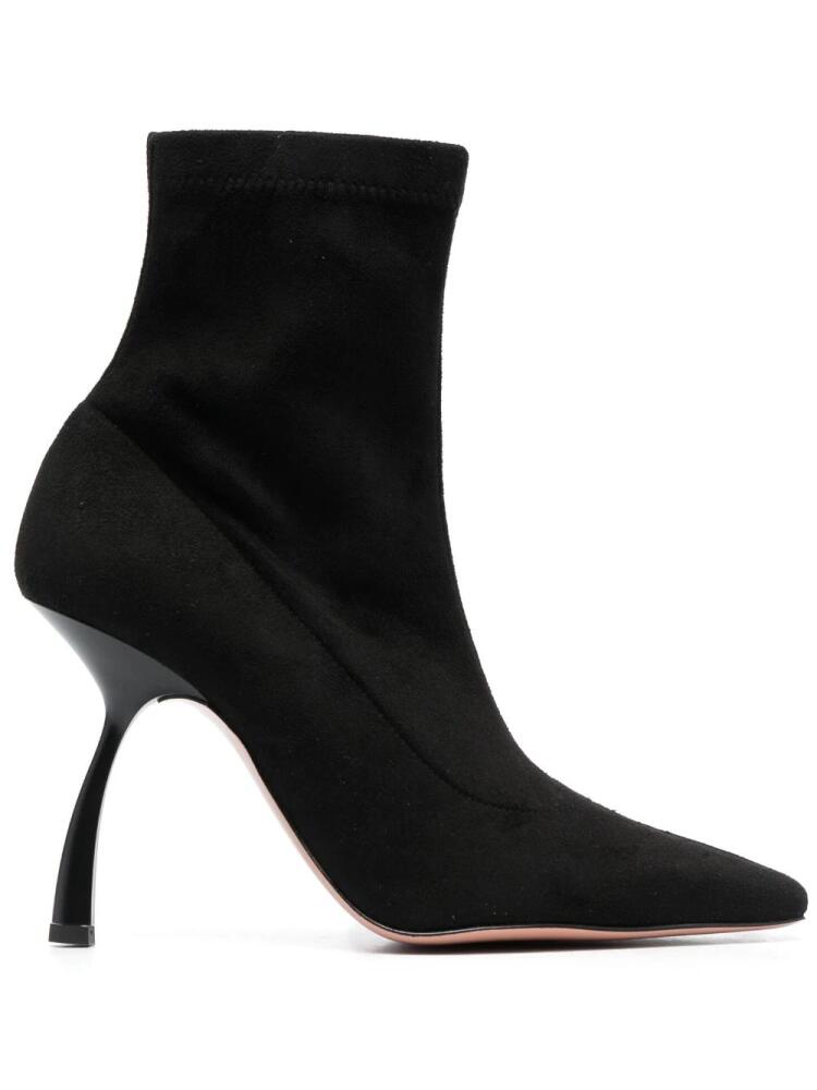 Pīferi Merlin 100mm ankle boots - Black Cover