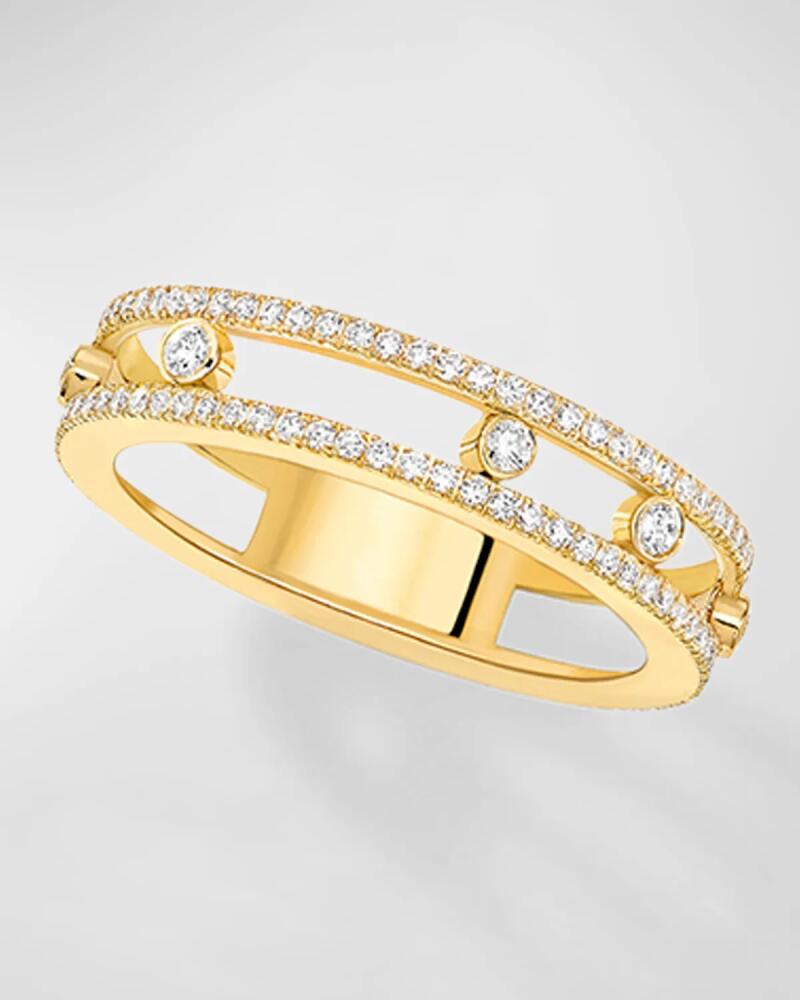 Messika Move Romane 18K Yellow Gold Diamond Eternity Ring Cover