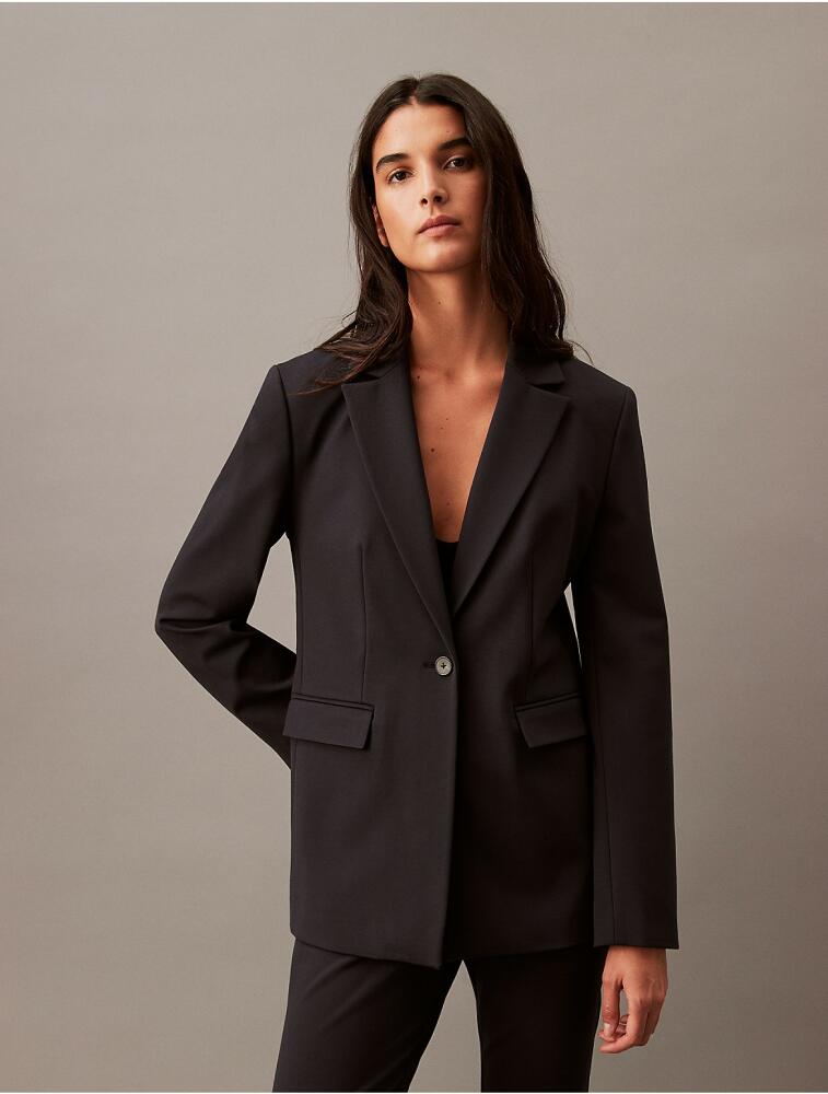 Calvin Klein Women's Ponte Blazer - Black Cover