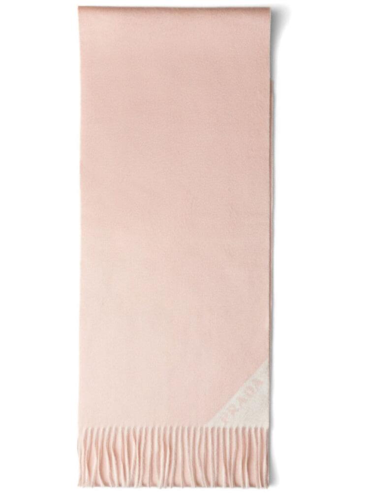 Prada reversible cashmere scarf - Pink Cover