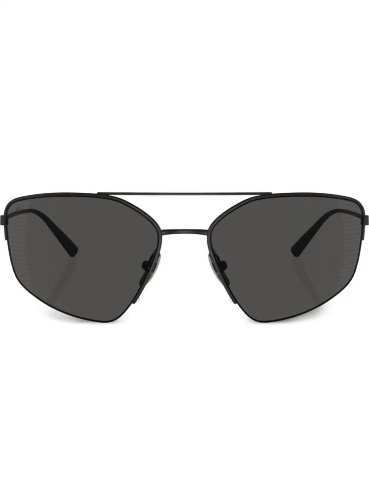 Ferrari geometric-frame sunglasses - Black Cover