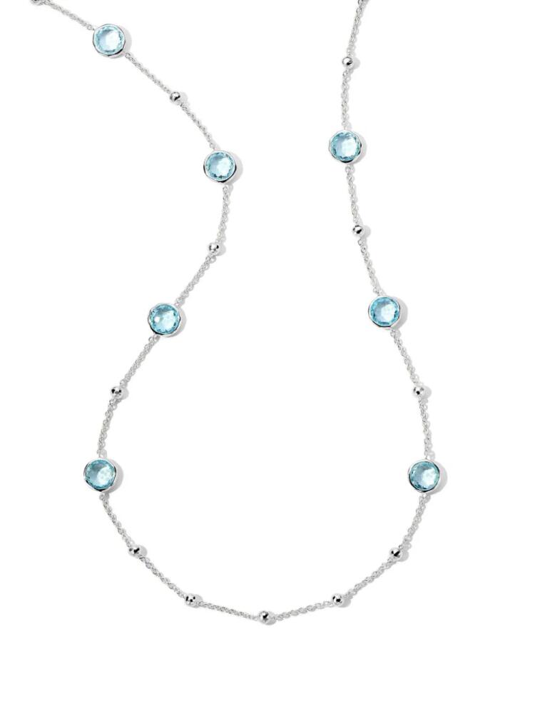 IPPOLITA sterling silver Ball and Stone blue topaz necklace Cover