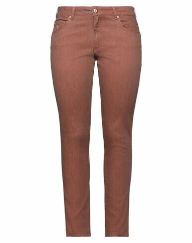 Marani Jeans Woman Pants Rust Cotton, Elastane Cover