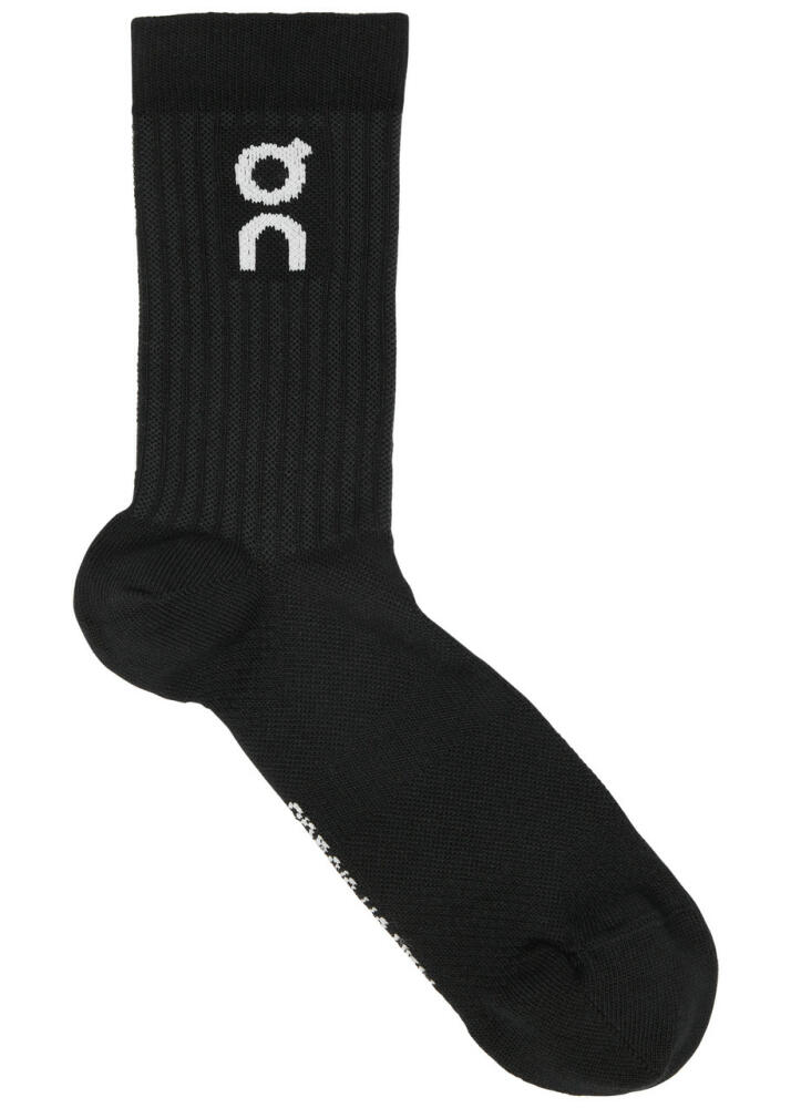 ON Logo Cotton-blend Socks - set of Three - Black Cover