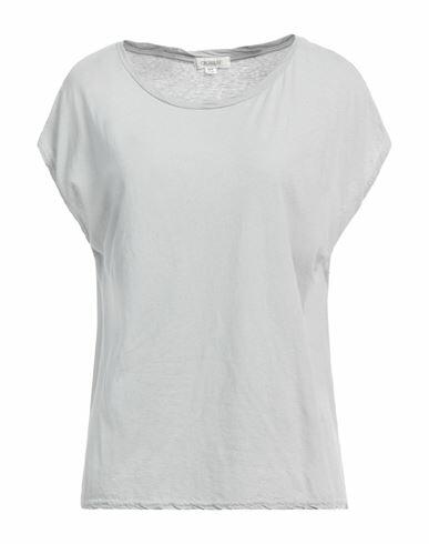 Crossley Woman T-shirt Light grey Cotton, Linen Cover