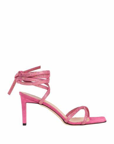 Luca Valentini Woman Sandals Magenta Leather Cover