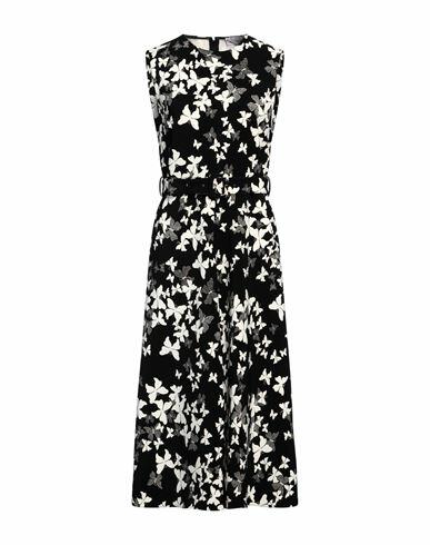 Red Valentino Woman Midi dress Black Polyester, Elastane Cover