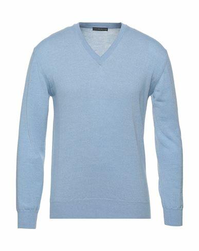 Alessandro Dell'acqua Man Sweater Sky blue Merino Wool Cover